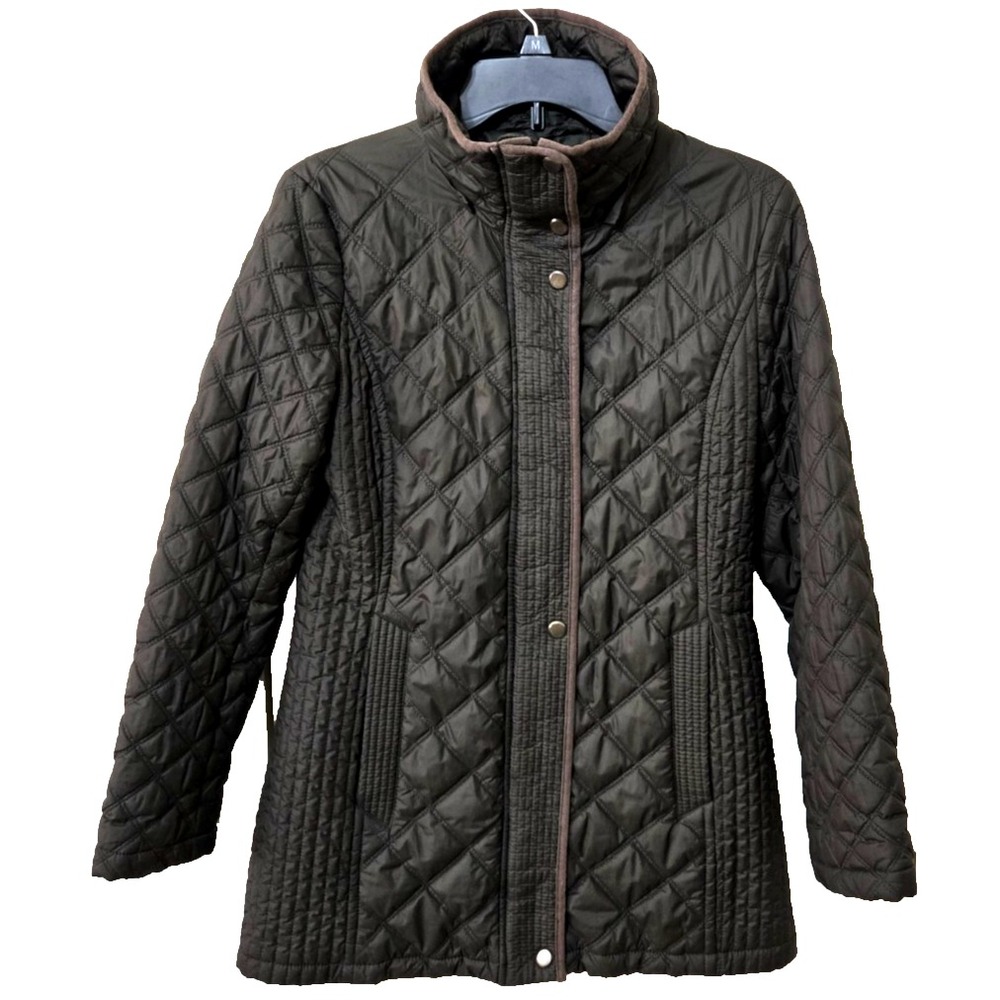 Marc New York Andrew Marc Quilted‎ Puffer Coat Women's S Dark Olive